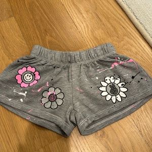 Firehouse splatter paint shorts